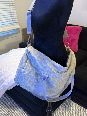 Light Green Patterned Crossbody Shoulder Bag